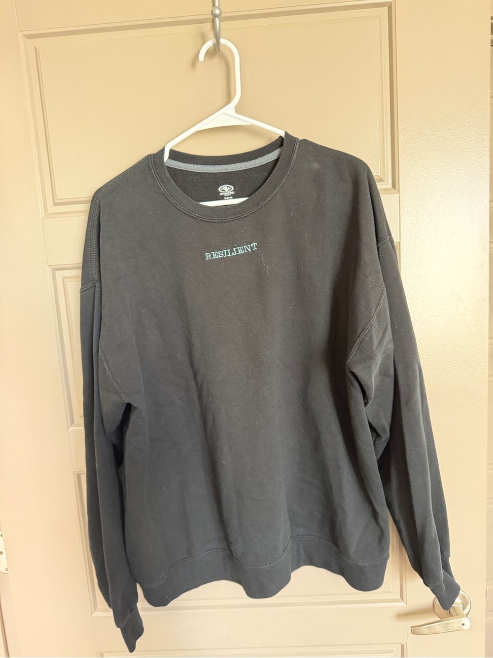Resilient Black Crewneck Sweater